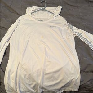 Columbia Women's White Hoodie Shirt